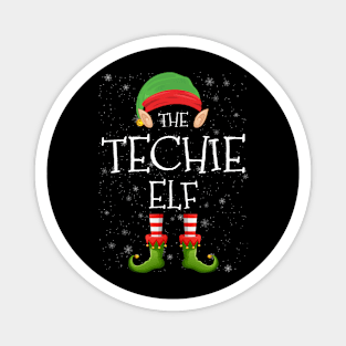 Techie Elf Family Matching Christmas Group Funny Pajama Xmas Magnet